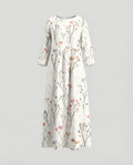 Damen Maxikleid floral mit Taschen