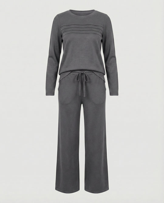 Jogginganzug Damen lässig mit Streifendetails und weitem Schnitt