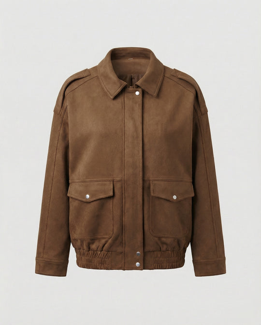 Freizeitkleidung Damen Wildleder Blouson