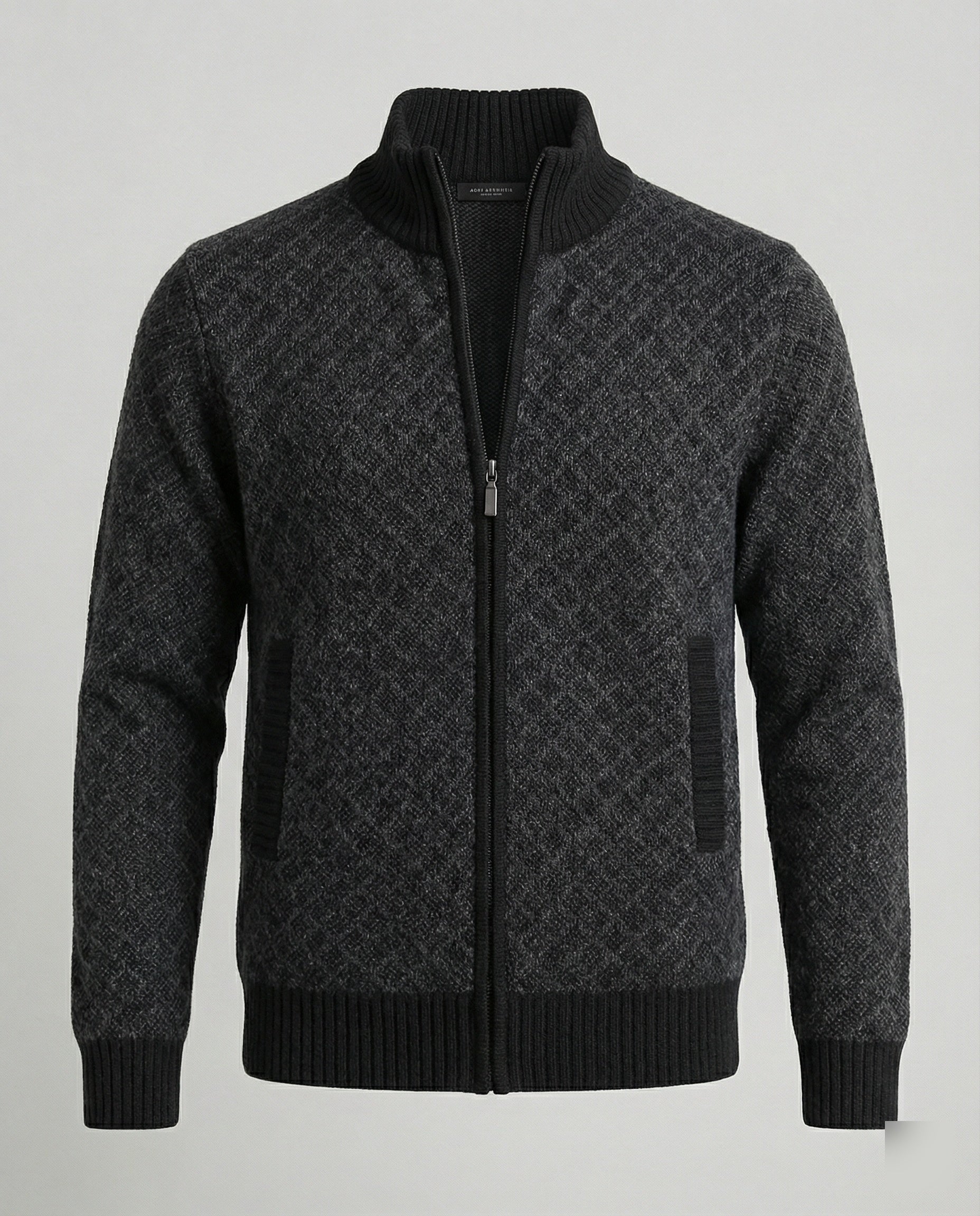 Stilvolle Strickjacke Herren Zipper