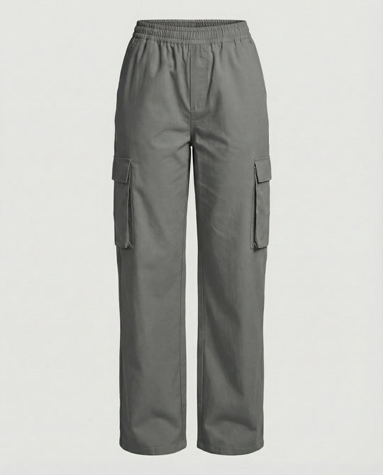 Damen Cargo-Hose mit elastischem Bund und praktischen Seitentaschen R&B