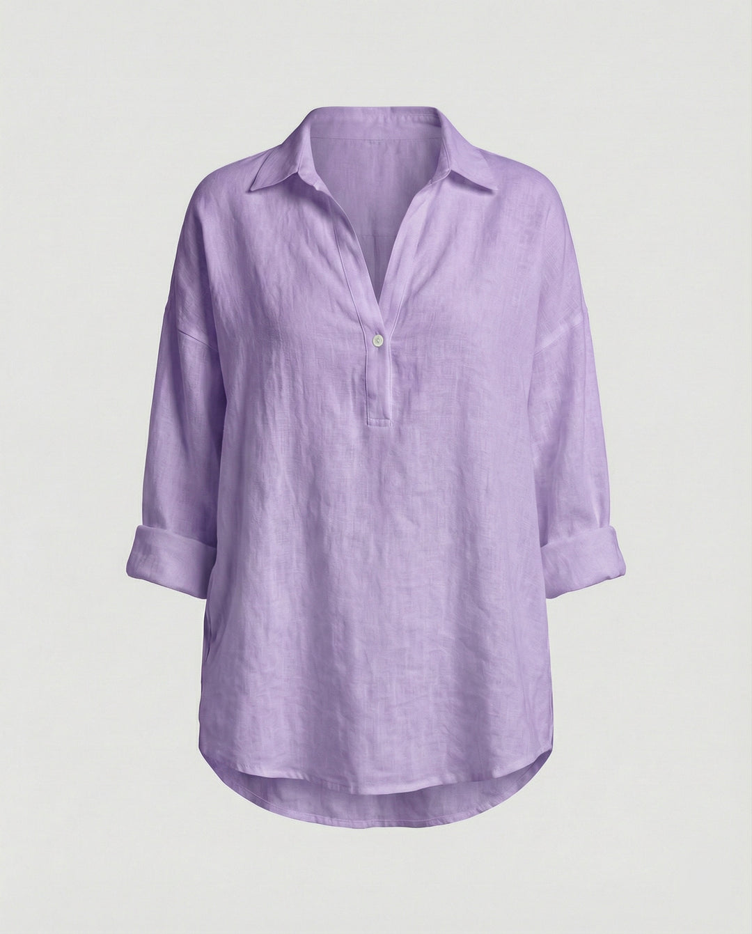 Leinenbluse Damen mit Knopfleiste