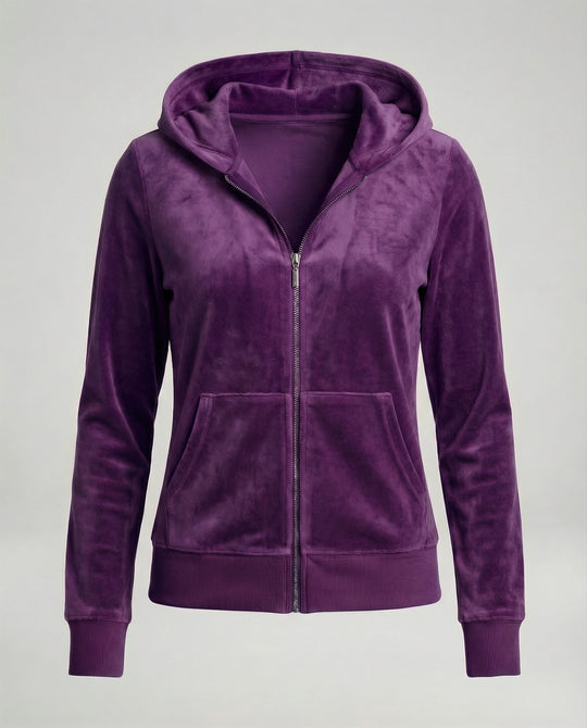 Freizeitkleidung Damen Velours Joggingjacke