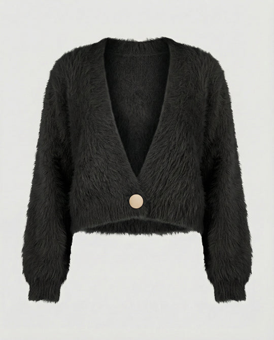 Strickjacke Damen flauschig oversized aus weichem Material