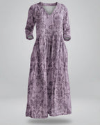 Damen Boho Maxikleid Sommer Leinenoptik