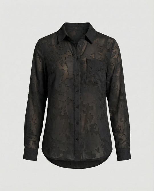 Damen Bluse Chiffon locker