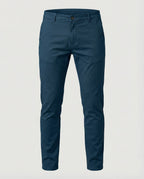 Herren Chinohose Slim Fit mit Elastikbund