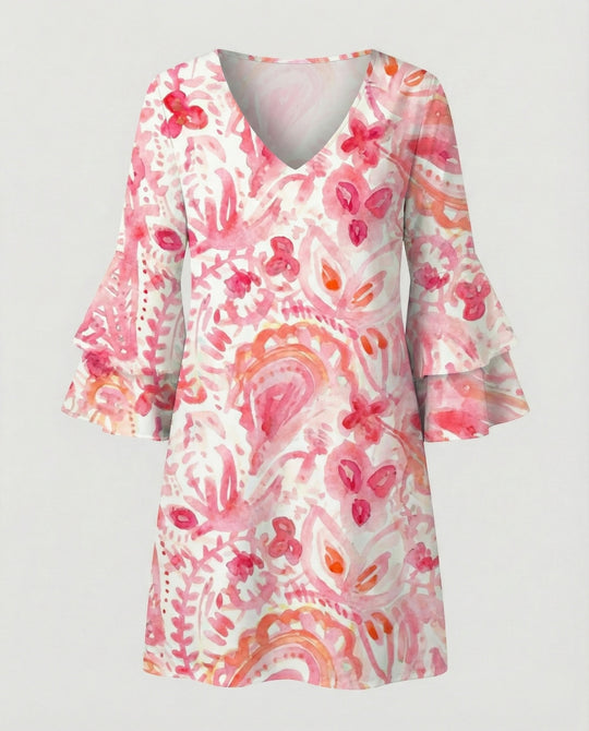 Damen Minikleid floral Sommer