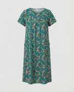 Luftiges Midikleid Damen Mit Taschen