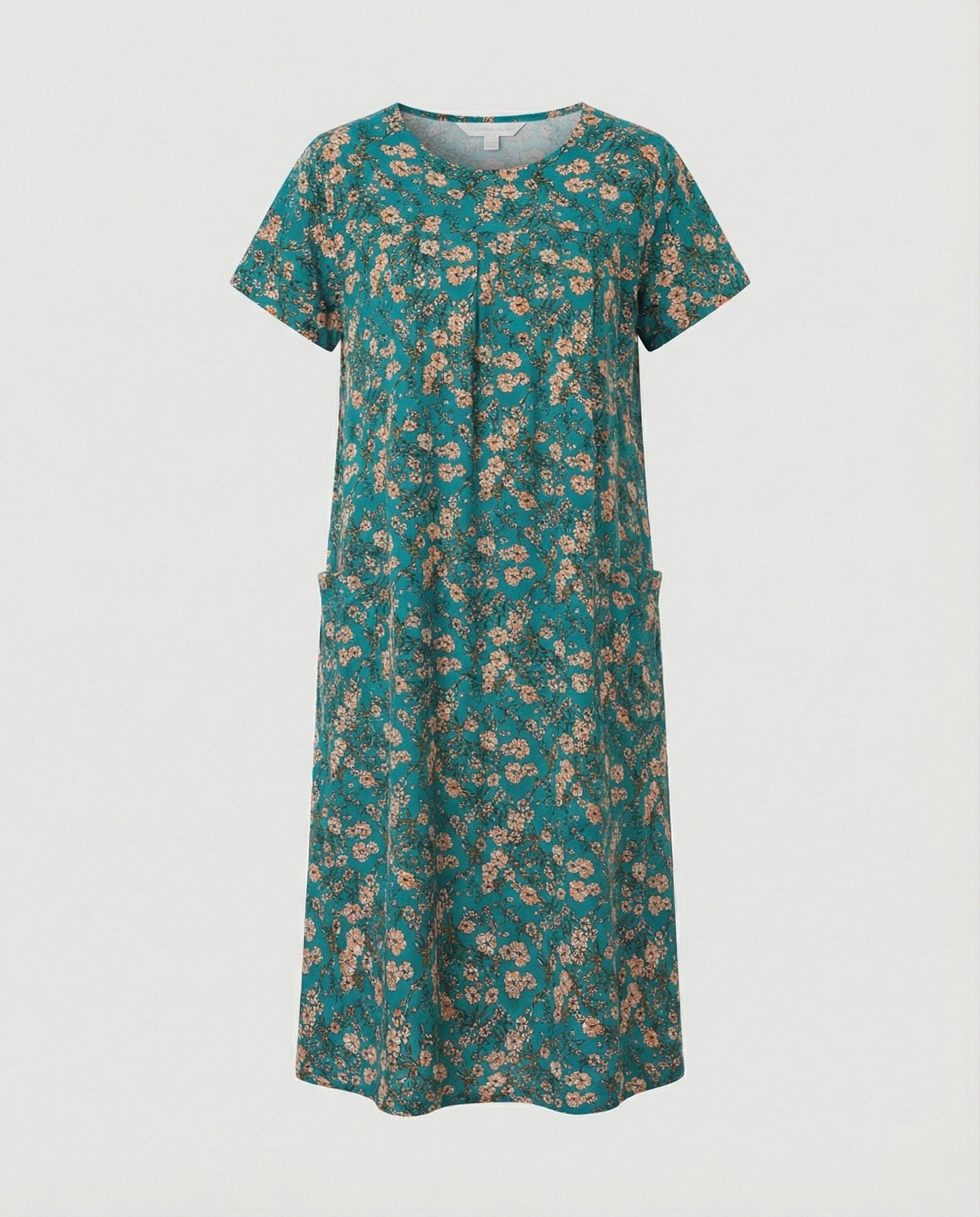 Luftiges Midikleid Damen Mit Taschen