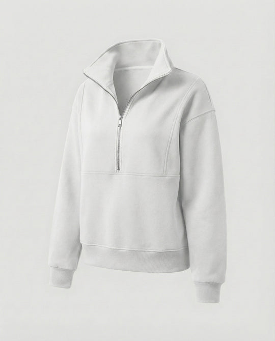 Jogginganzug Damen sportlich elegant mit Oversize-Hoodie und hohem Kragen