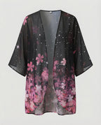 Offener Kimono Damen Floral