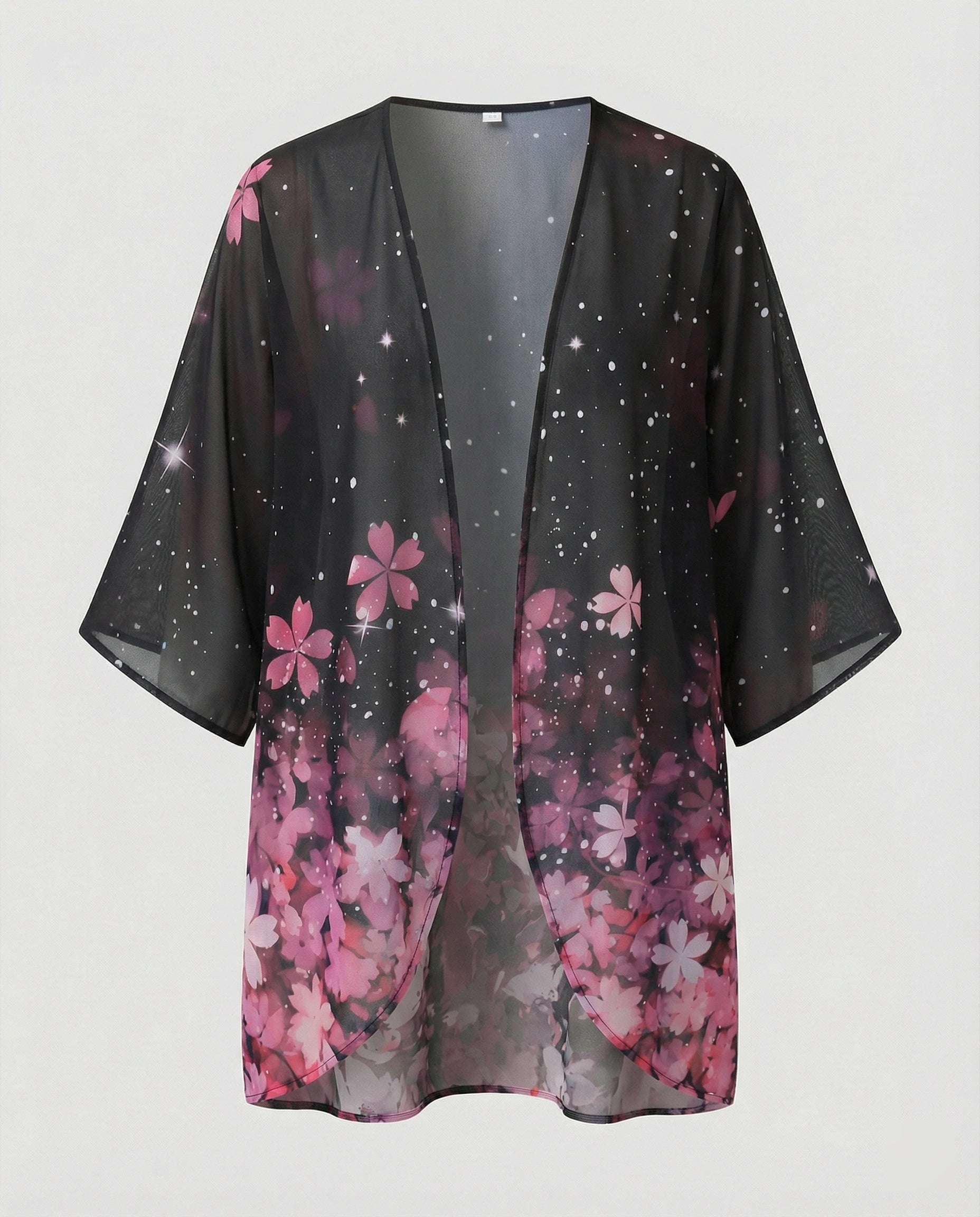 Offener Kimono Damen Floral