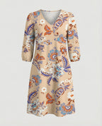 Boho Maxikleid Sommer Damen Taschen