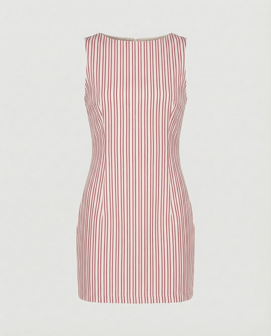 Gestreiftes Minikleid Tailliert Damen