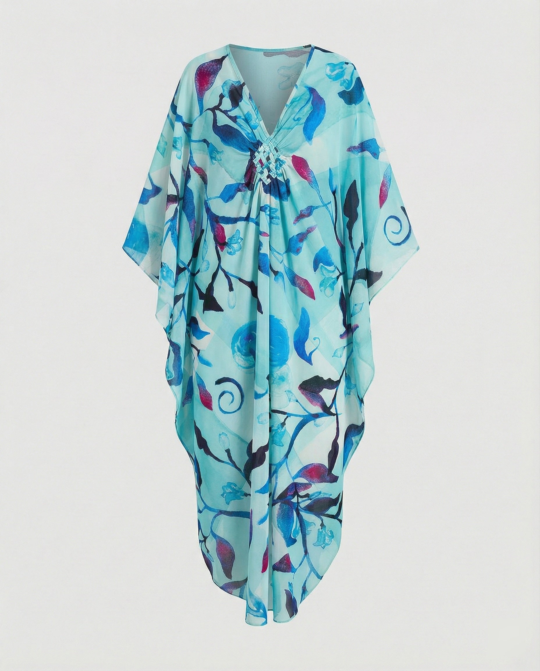 Damen Maxikleid Kaftan Sommer