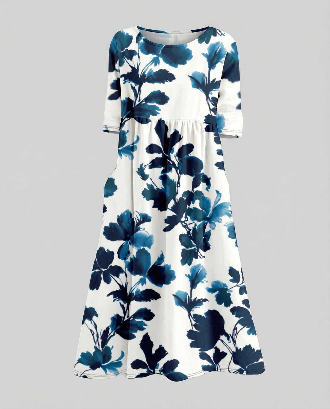 Damen Maxikleid A-Linie fließend