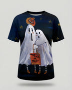 Kurzarmshirt Totenkopf Print Damen