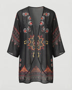 Offener Kimono Damen Floral