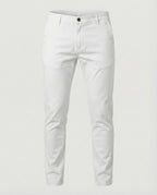 Herren Chinohose Slim Fit mit Elastikbund