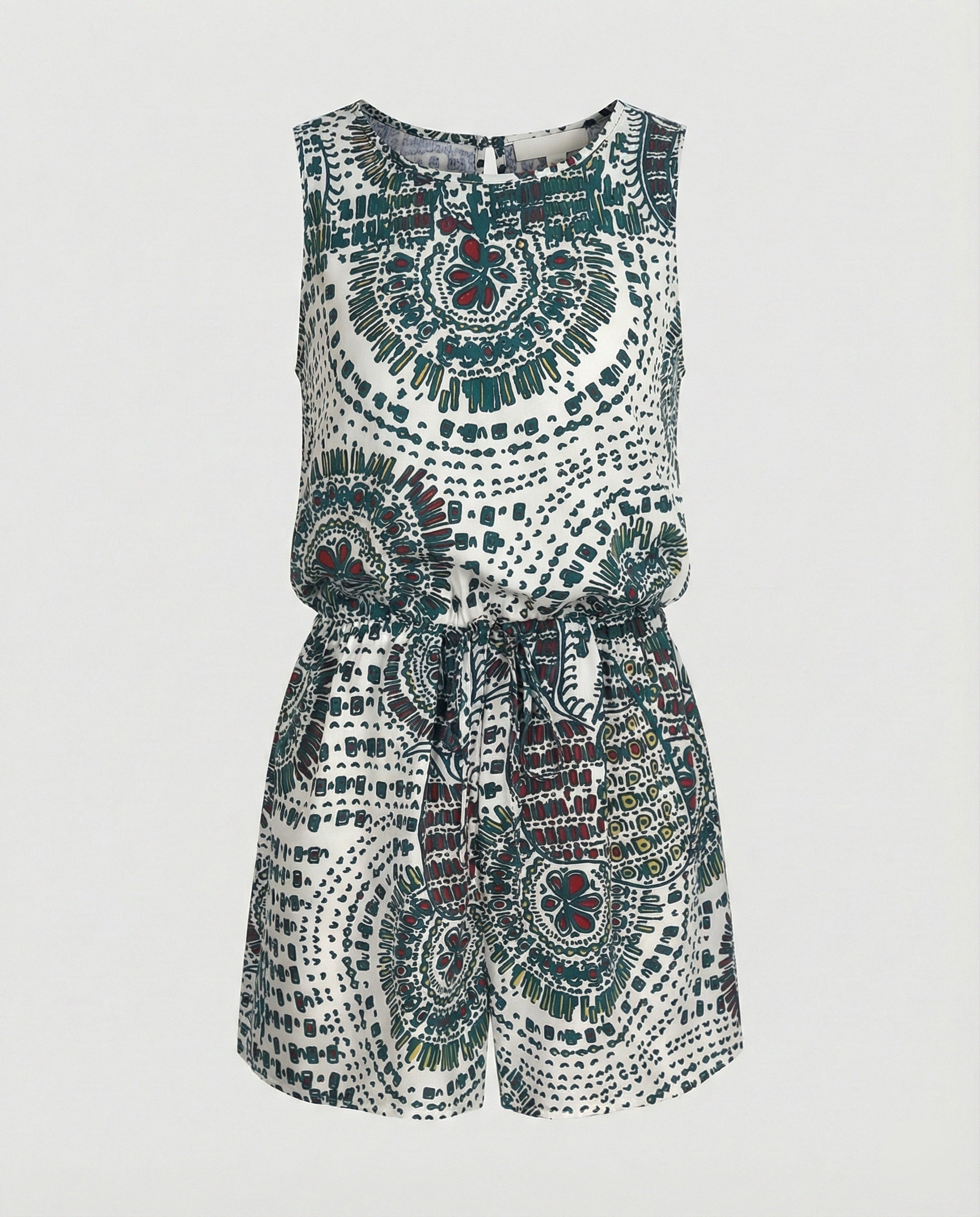 Kurzoverall Mit Ethno Muster Damen