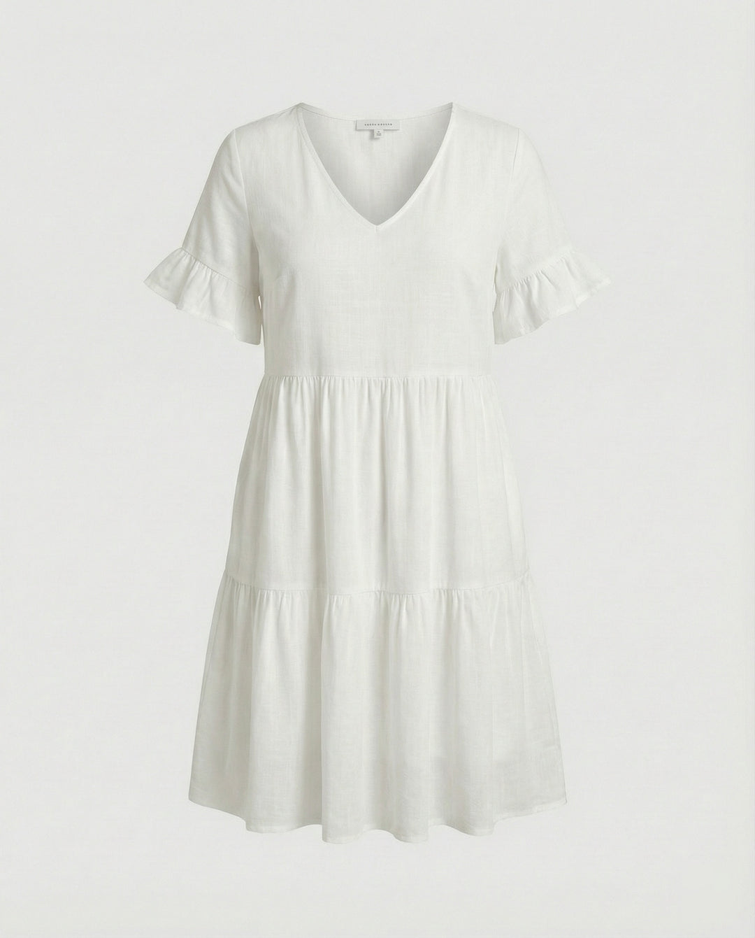 Damen Sommerkleid Midikleid Volant