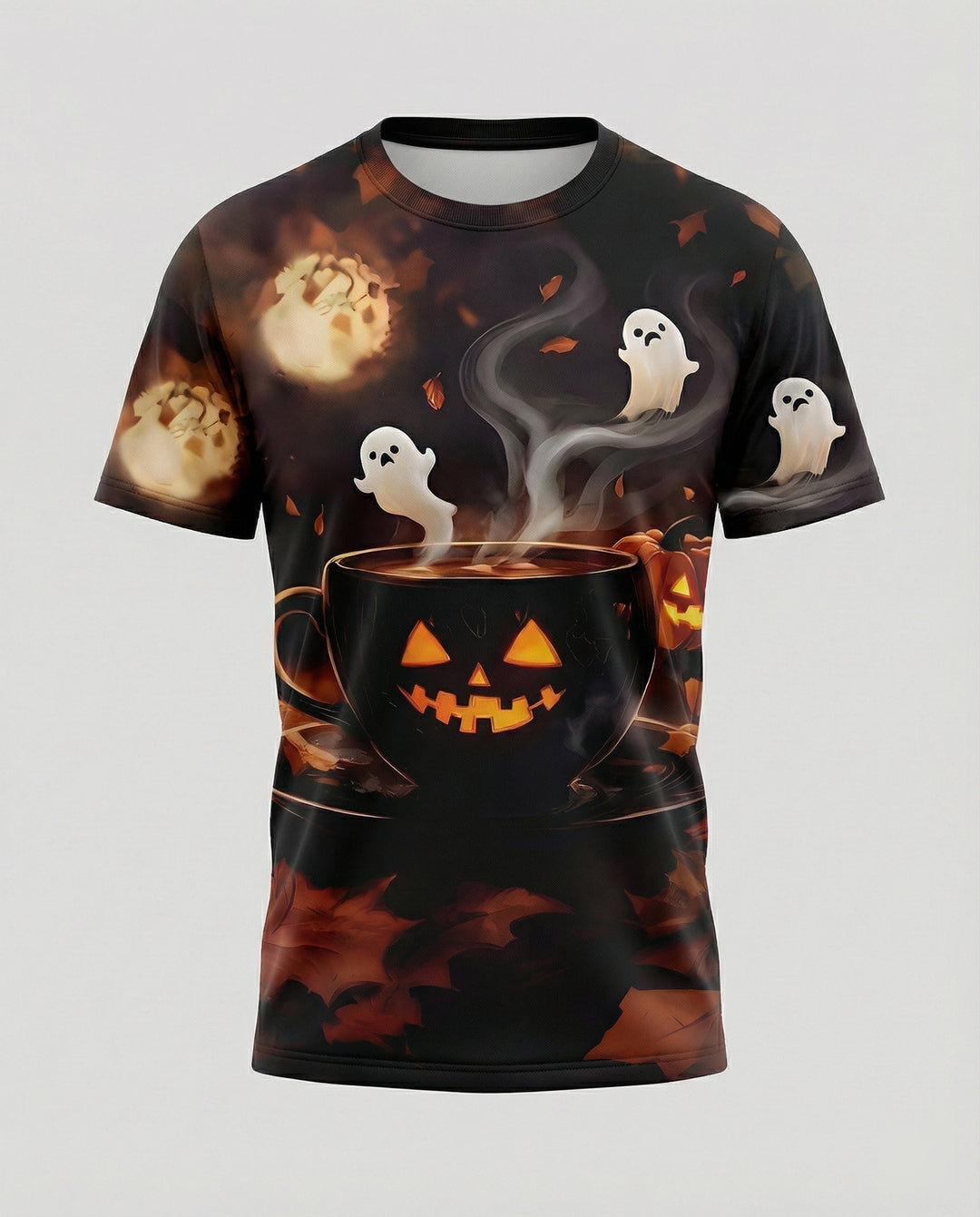 Kurzarmshirt Totenkopf Print Damen