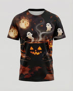Kurzarmshirt Totenkopf Print Damen