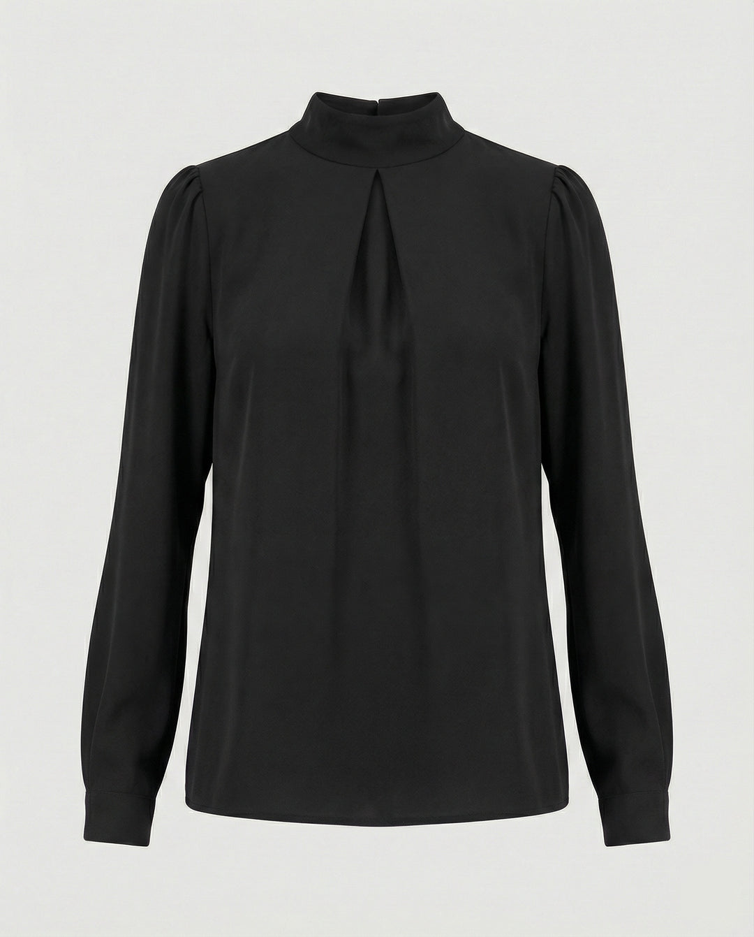 Damen elegante Bluse mit Stehkragen R&B
