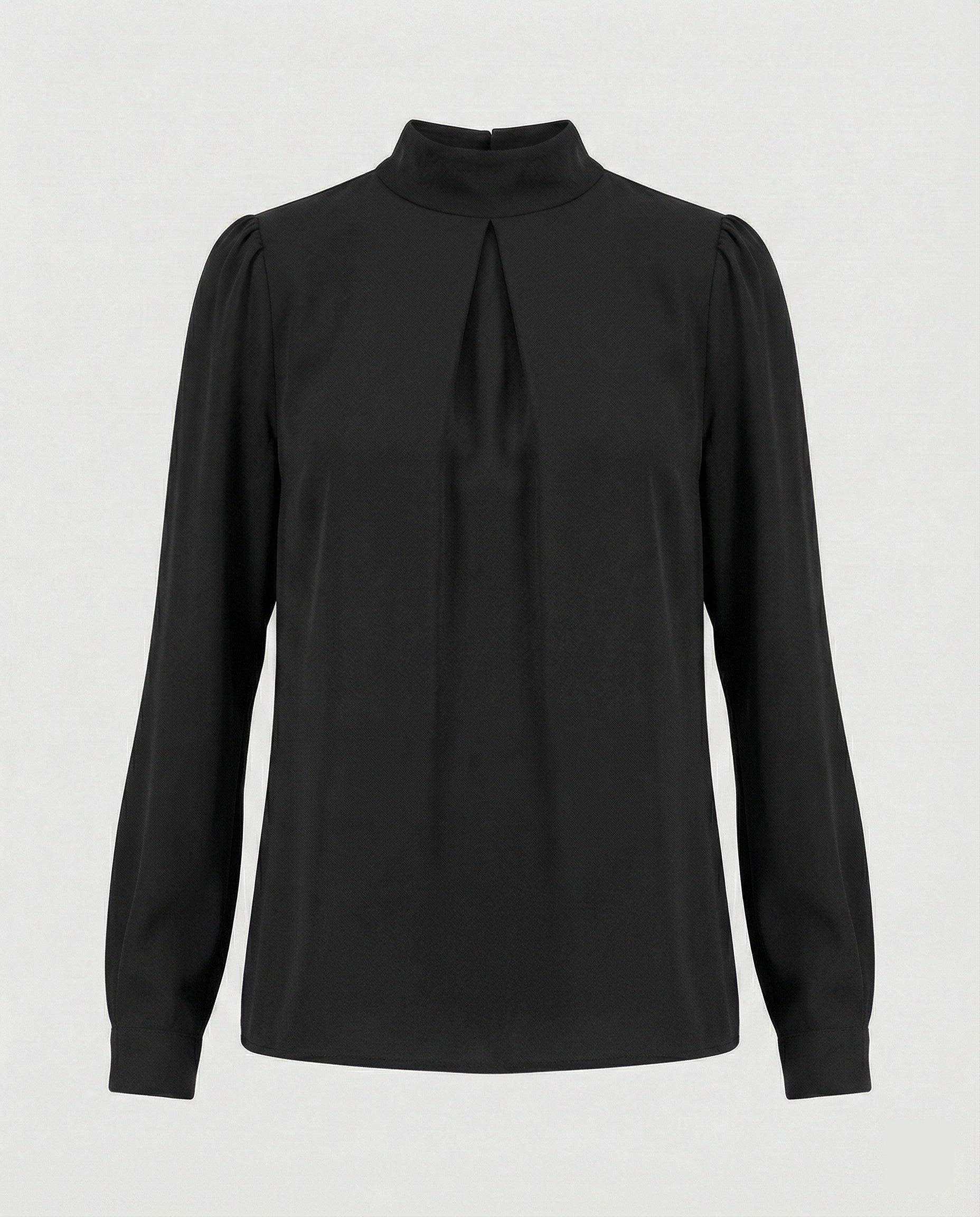 Damen elegante Bluse mit Stehkragen R&B