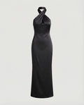 Damen Elegantes Abendkleid mit asymmetrischem Halterneck und figurformendem Schnitt R&B