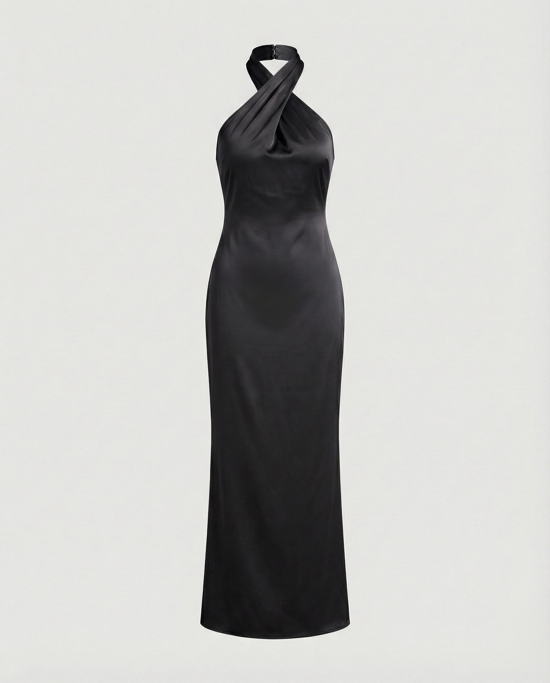 Damen Elegantes Abendkleid mit asymmetrischem Halterneck und figurformendem Schnitt R&B