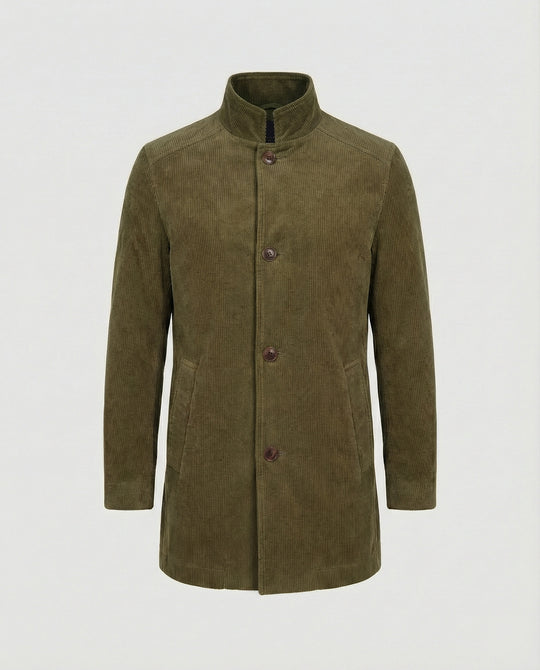 Herren Cordjacke mit hohem Kragen