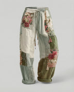 Damen Haremshose Boho Patchwork