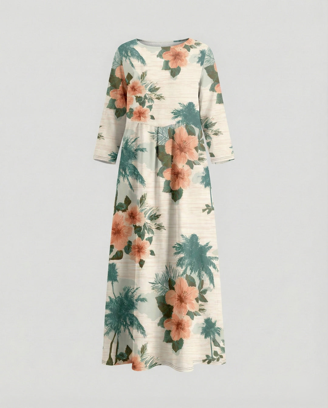 Damen Maxikleid floral mit Taschen