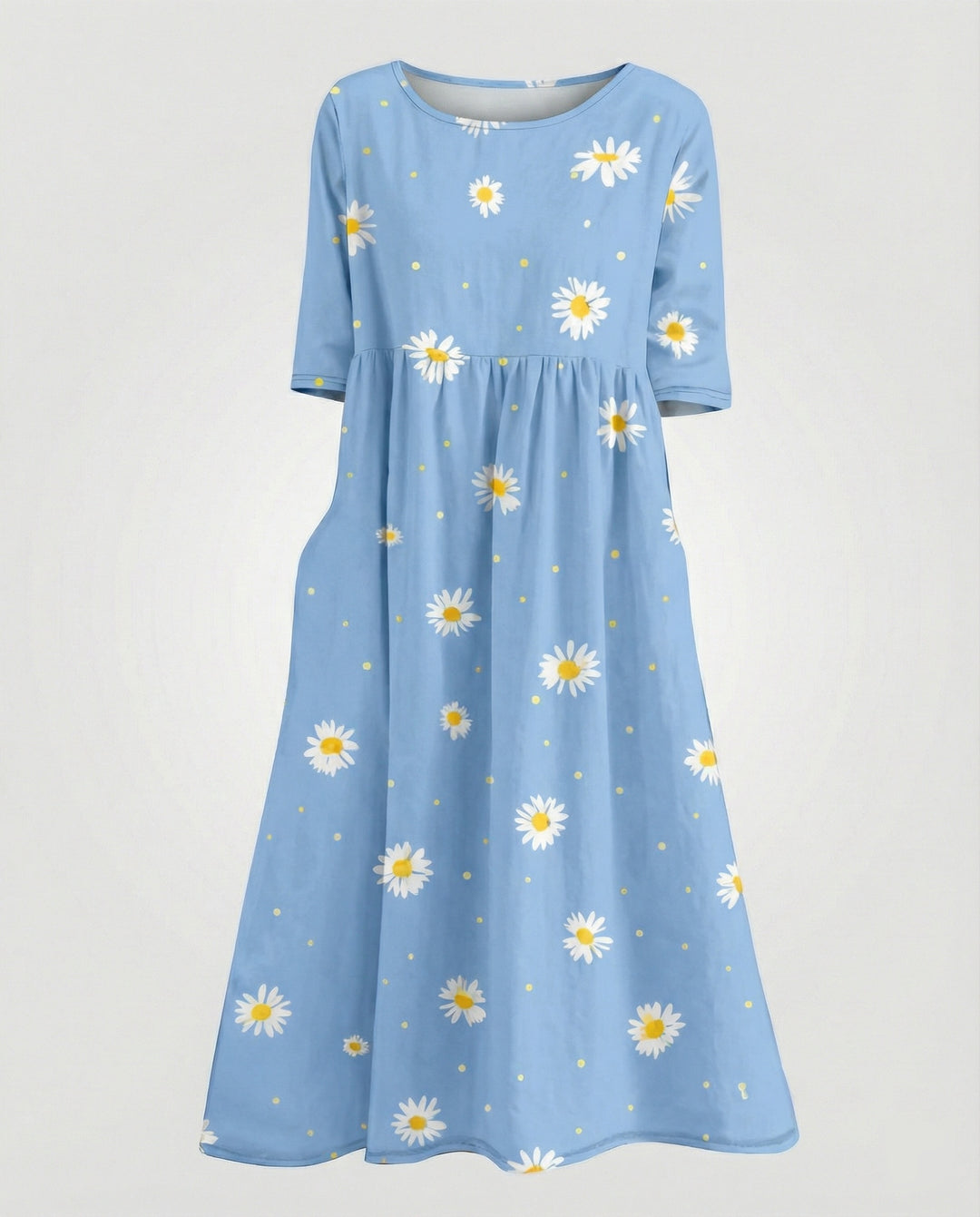 Damen Maxikleid A-Linie fließend