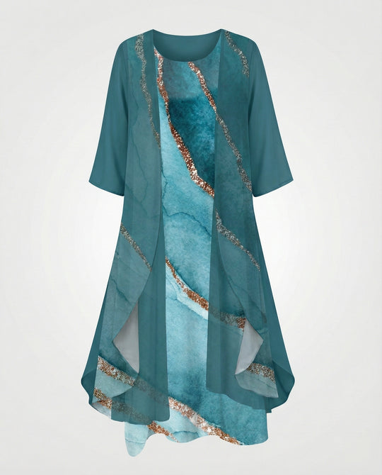 Abendkleid Damen Paillettenkleid