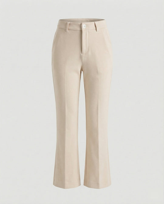 Damen Flared Stoffhose