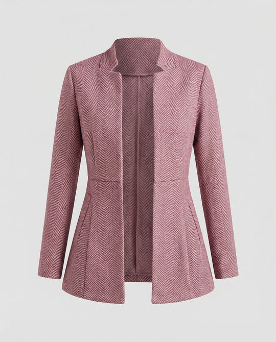 Damen Blazer ärmellos Hahnentritt