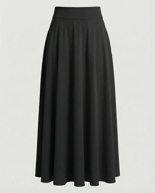 Damen Luftiger Maxi-Rock mit hohem Taillenbund R&B