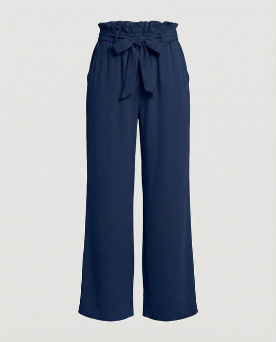 Damen Stoffhose Damen High Waist weit