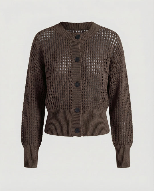 Damen luftiger Strickcardigan R&B