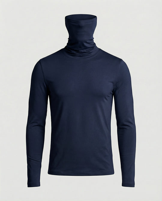 Herren Funktionsshirt mit hohem Kragen und innovativem Feuchtigkeitsmanagement R&B