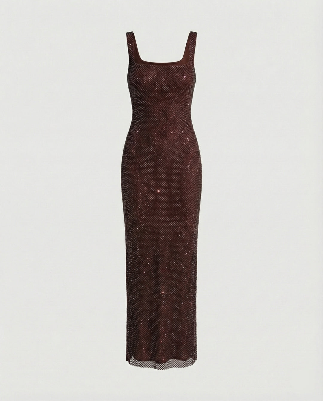 Damen funkelndes Abendkleid aus Netzstoff
