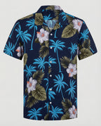 Kurzarm Hawaiihemd Herren Palmenprint