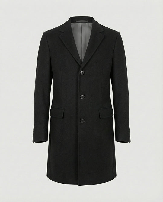 Eleganter Wintermantel Revers Herren