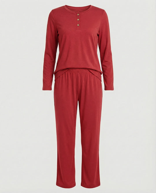 Damen Pyjama Set Damen Print