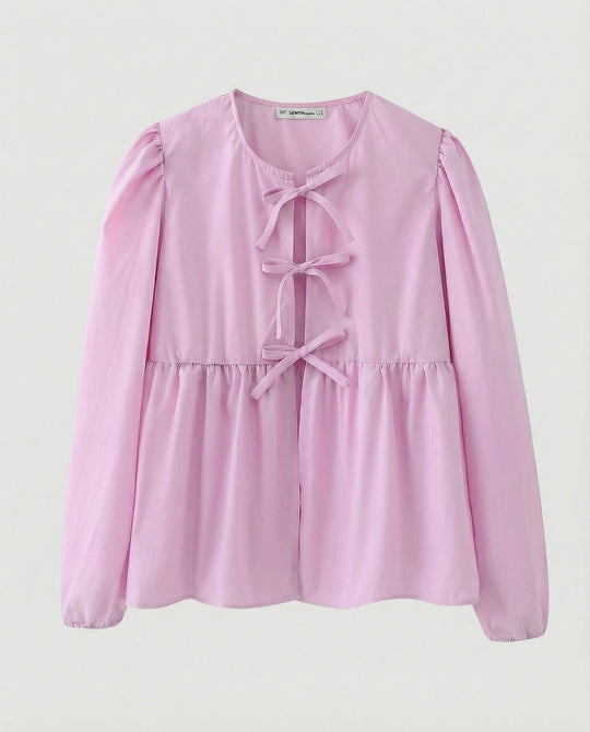 Bluse Damen Viskose Gemustert