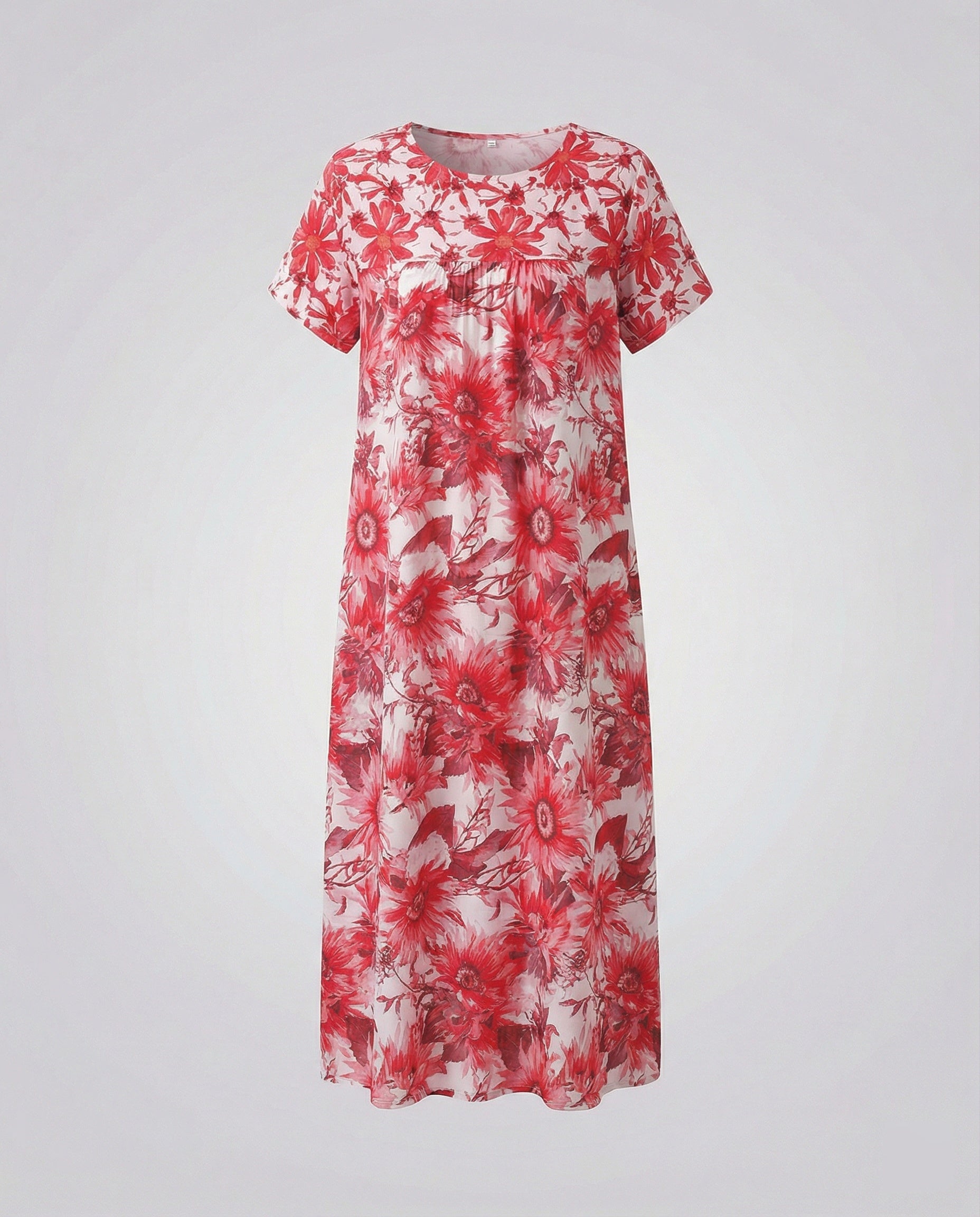 Luftiges Midikleid Damen Mit Taschen