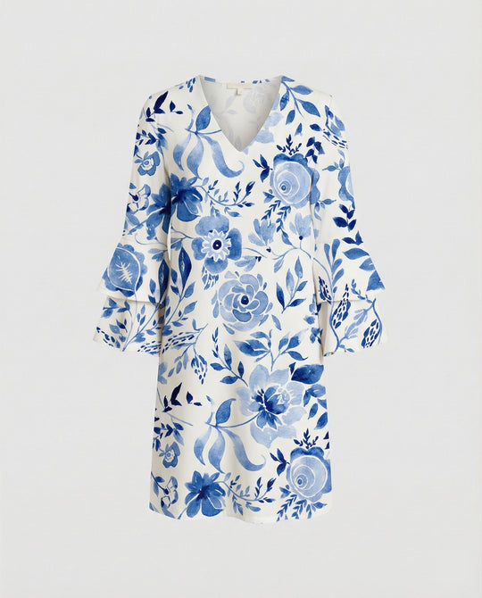 Damen Minikleid floral Sommer